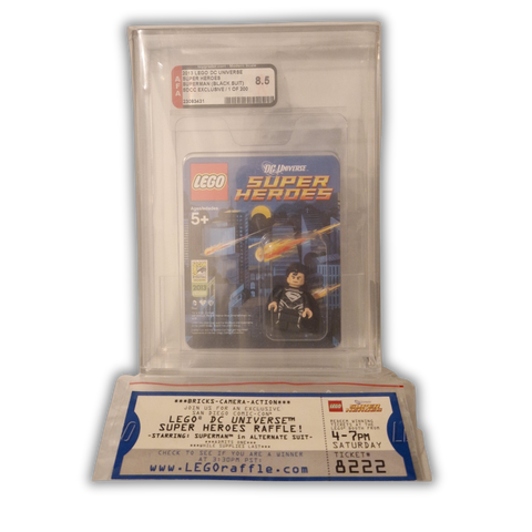 LEGO - Black Superman AFA 8.5 + Ticket