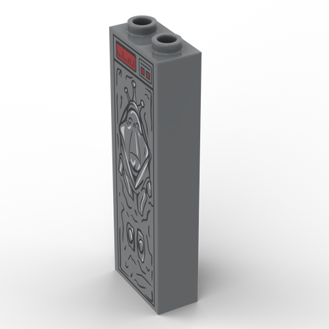 LEGO® Brick 1x2x5: Verbrecher in Karbonit (custom print)