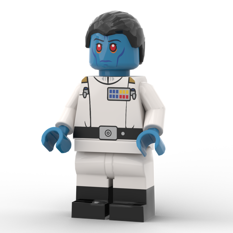Custom Minifigur aus LEGO® Teilen: SW Großadmiral Thrawn