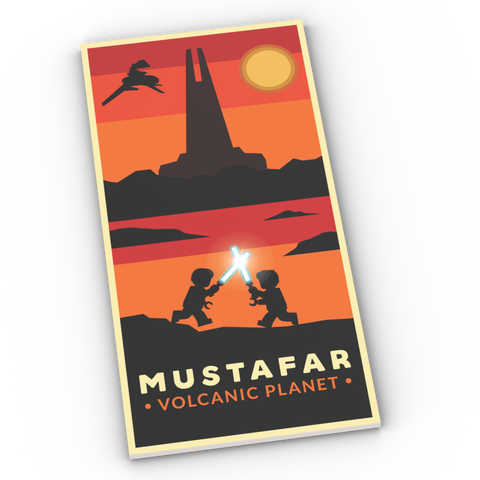 LEGO® Fliese 8x16: Mustafar Postcard