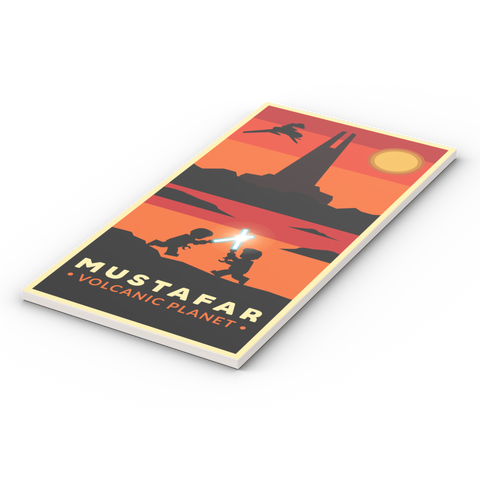 LEGO® Fliese 8x16: Mustafar Postcard