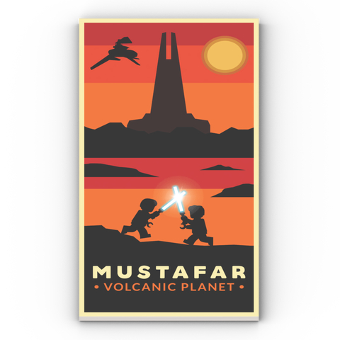 LEGO® Fliese 8x16: Mustafar Postcard