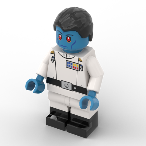 Custom Minifigur aus LEGO® Teilen: SW Großadmiral Thrawn