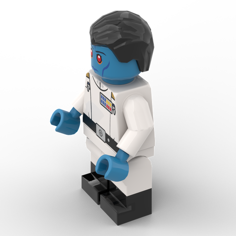Custom Minifigur aus LEGO® Teilen: SW Großadmiral Thrawn