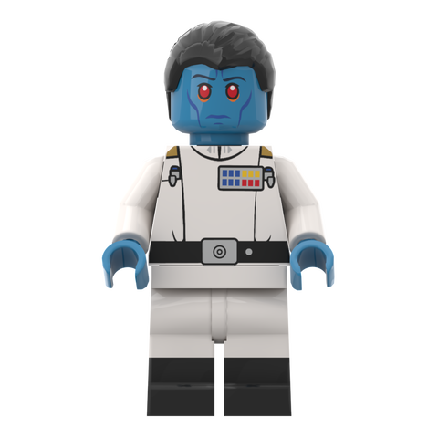 Custom Minifigur aus LEGO® Teilen: SW Großadmiral Thrawn