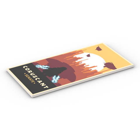 LEGO® Fliese 8x16: Coruscant Postcard