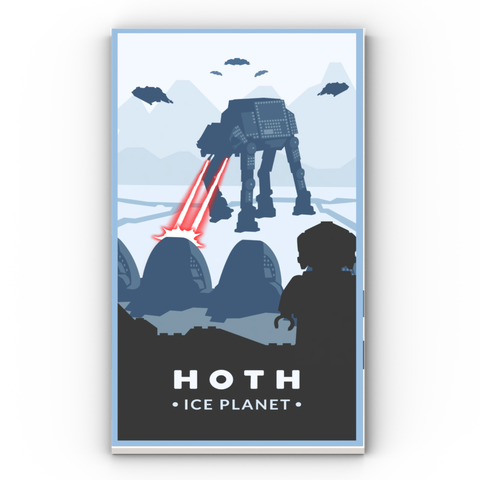 LEGO® Fliese 8x16: Hoth Postcard