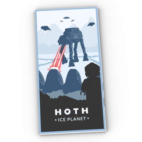 LEGO® Fliese 8x16: Hoth Postcard