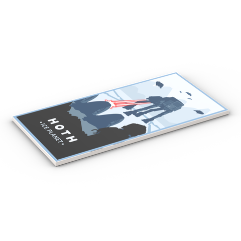 LEGO® Fliese 8x16: Hoth Postcard